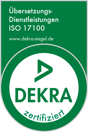 Zertifikat ISO 17100:2015