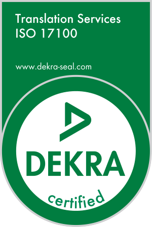 ISO 17100:2015 certificate