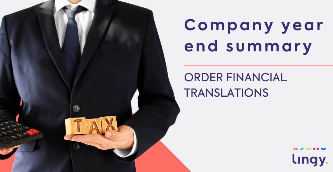 Company year end summary – order financial translations - lingy.uk